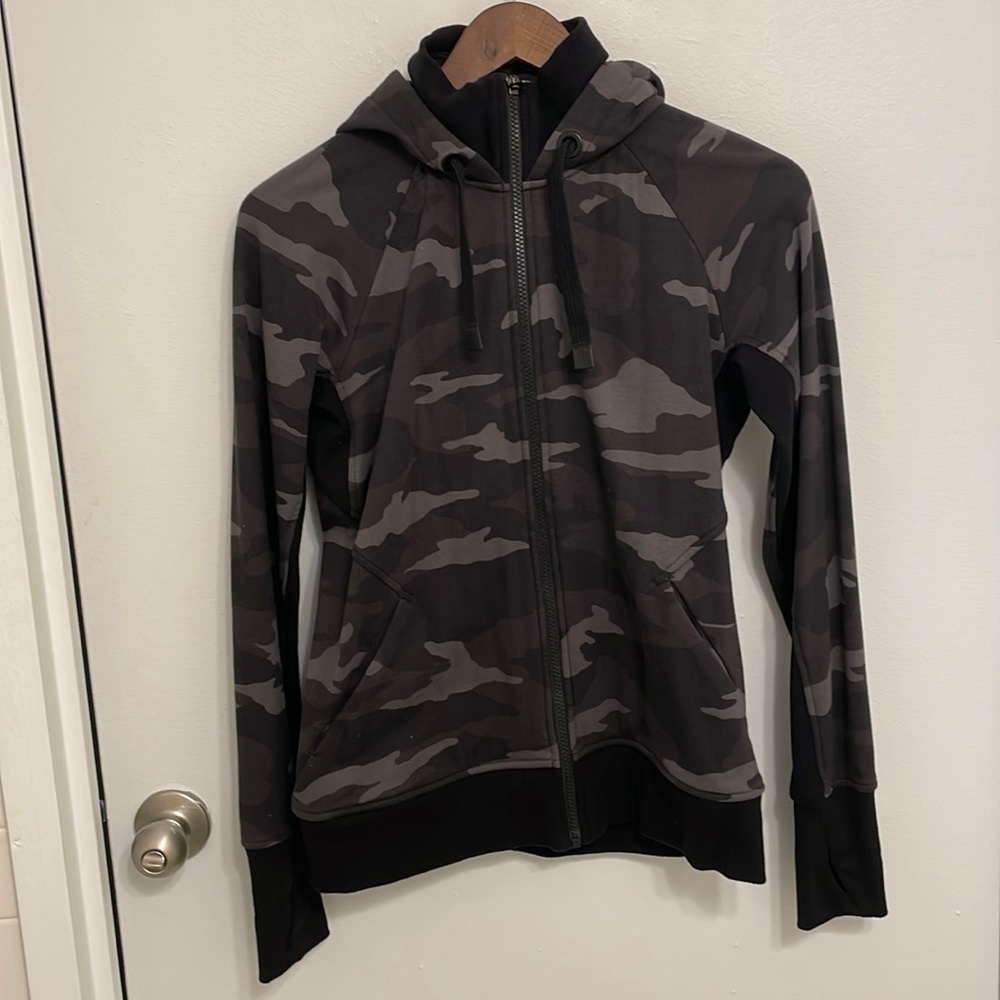 Athleta Camo Full Zip Hoodie
